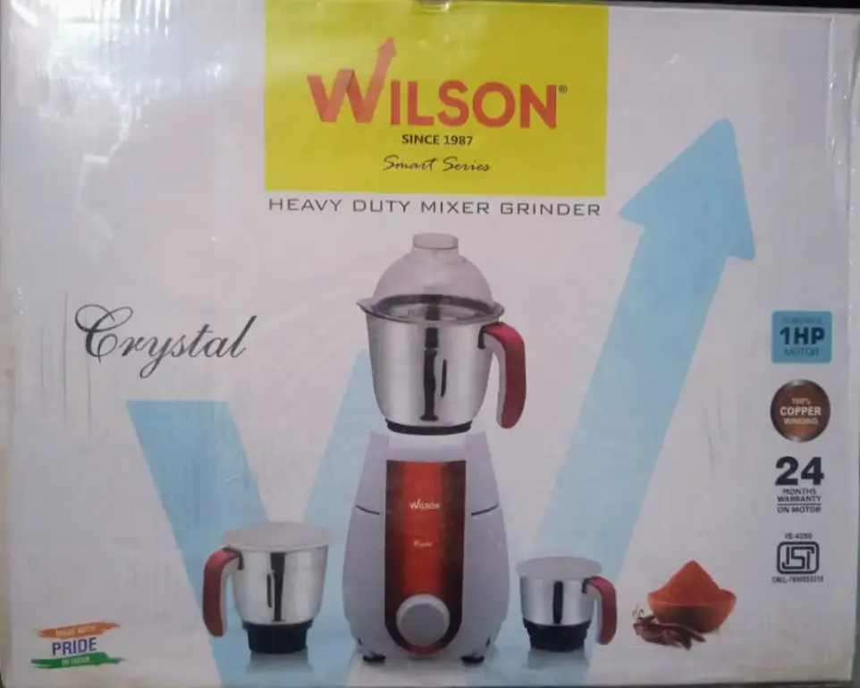 Wilson Heavy Duty Mixer Grinder with 1 HP Powerful Motor
