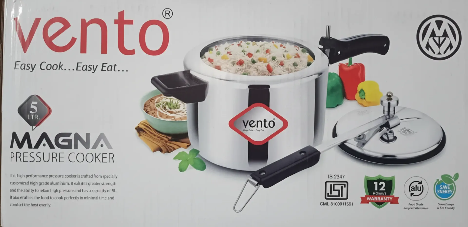 Vento Magna Pressure Cooker