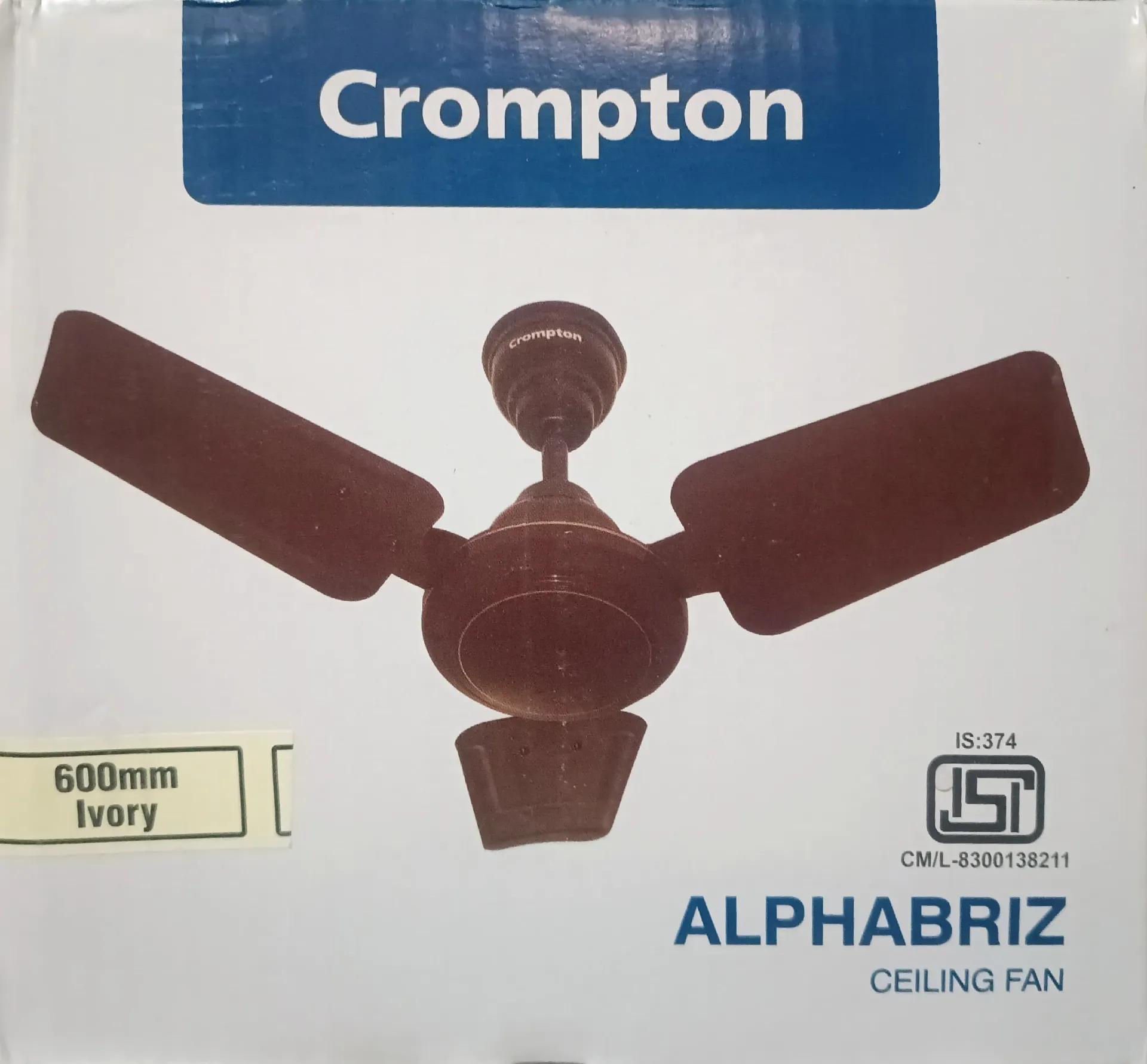 Crompton Alphabriz 600mm Ceiling Fan